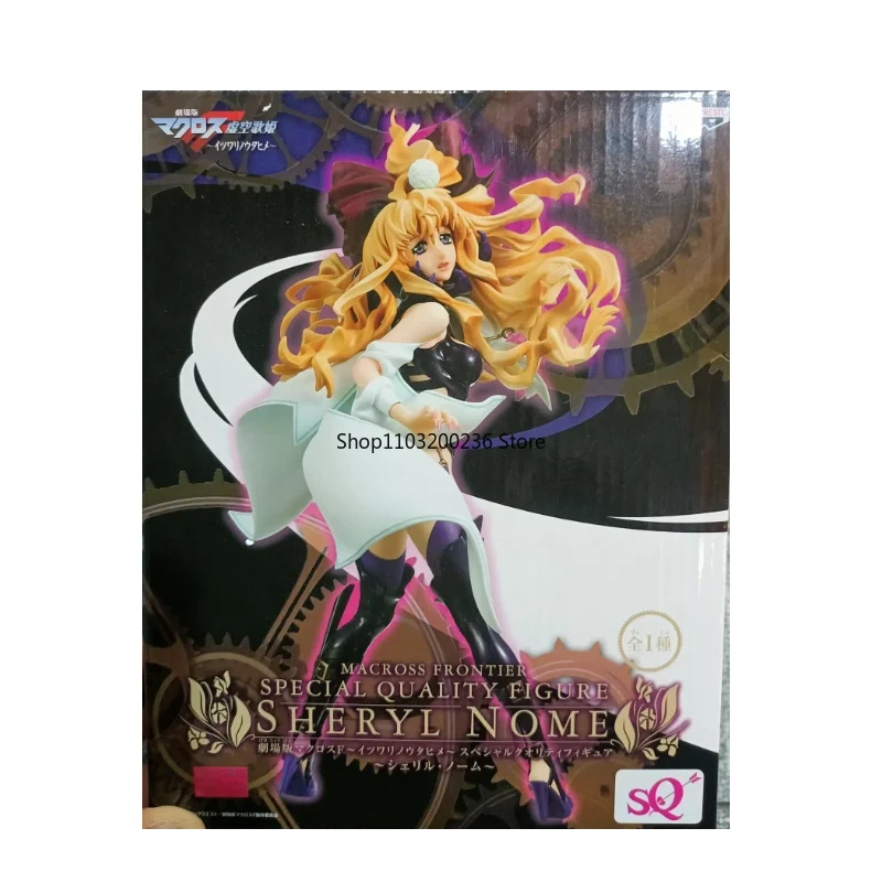 BANDAI Original Macross Frontier Sheryl Nome Special Quality Anime Action Figure Model Desktop Decoration Gift
