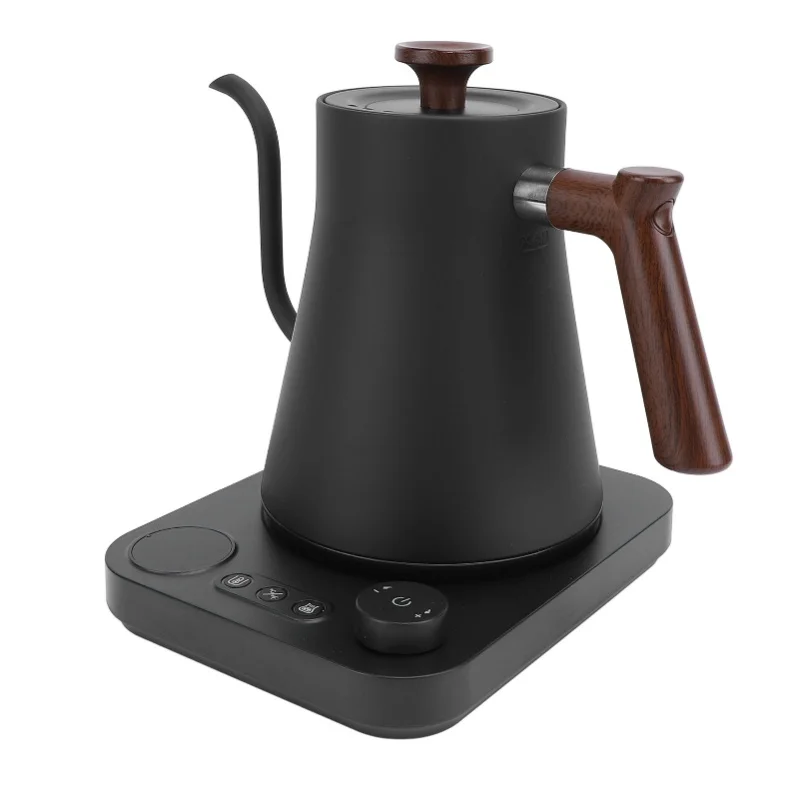 304 Stainless Steel Electric Kettle, 1200W Gooseneck With Precise Temperature Control, LCD Screen Timer For Coffee And Tea Enthu