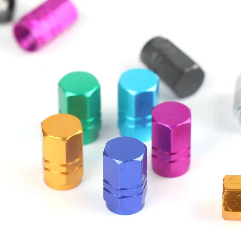 4-16Pcs Silver Car Tire Valve Stems Cap Knurling Style Tire Valve Cap Aluminum Tire Wheel Stem Air Valve Cap