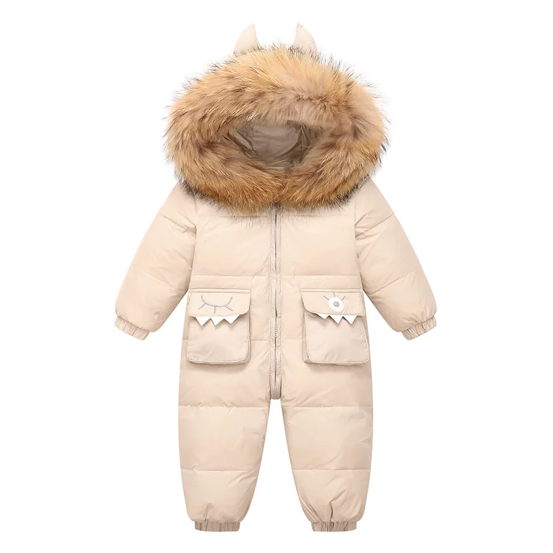 Children's Down Jacket Children's Clothing Infant Children's Jumpsuit Open File Baby Clothes Jacket Winter Warm