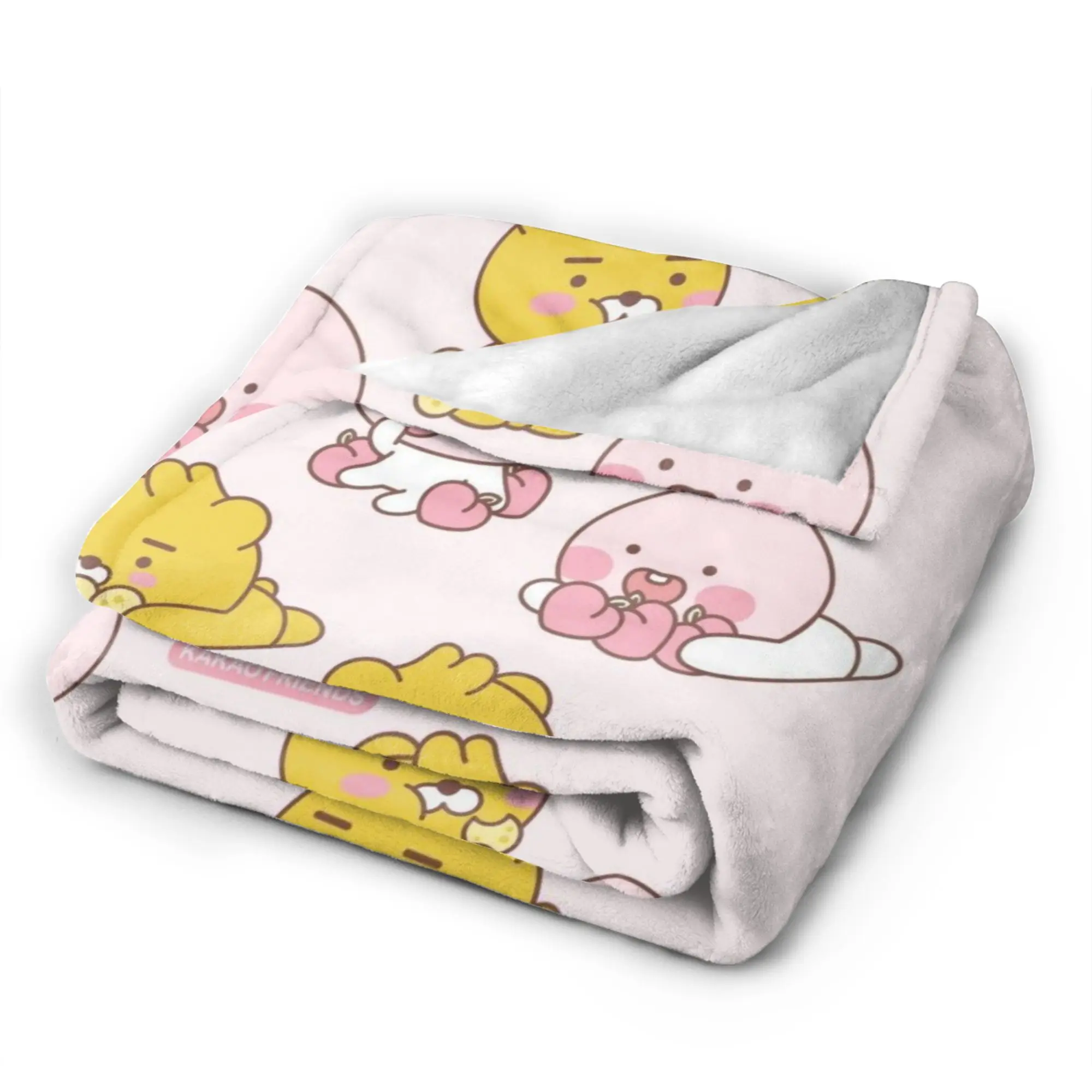 K-Kakao F-Friends رمي بطانية للأريكة لينة مريحة بطانية قطيفة 50x60 بوصة متعددة الحجم المفرش لجميع المواسم #4