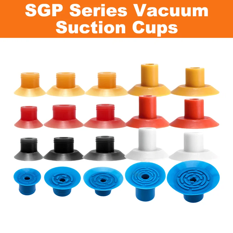 5pcs/pack SGP Series Vacuum Suction Cups Thin Single Layer Bag Opening Vacuum Suction Cup For Film Bag Handling SGP15/20/24/30