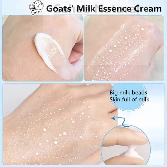 Goats' Milk Essence Cream Whitening Dispel Yellow Moisture Replenishment Cream 1kg Skin Care big bottle cream 1000g