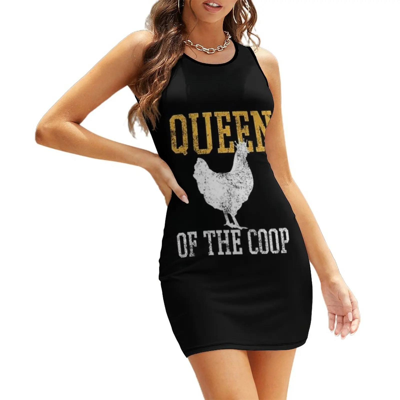 

Chicken Hen Farmer Farming Sleeveless Sundress party dresses woman dresses for women 2025 luxury designer party Clothing female