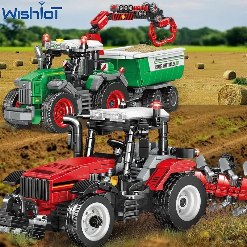 Farmer Series Truck MOC Building Blocks Tractor/Cultivator