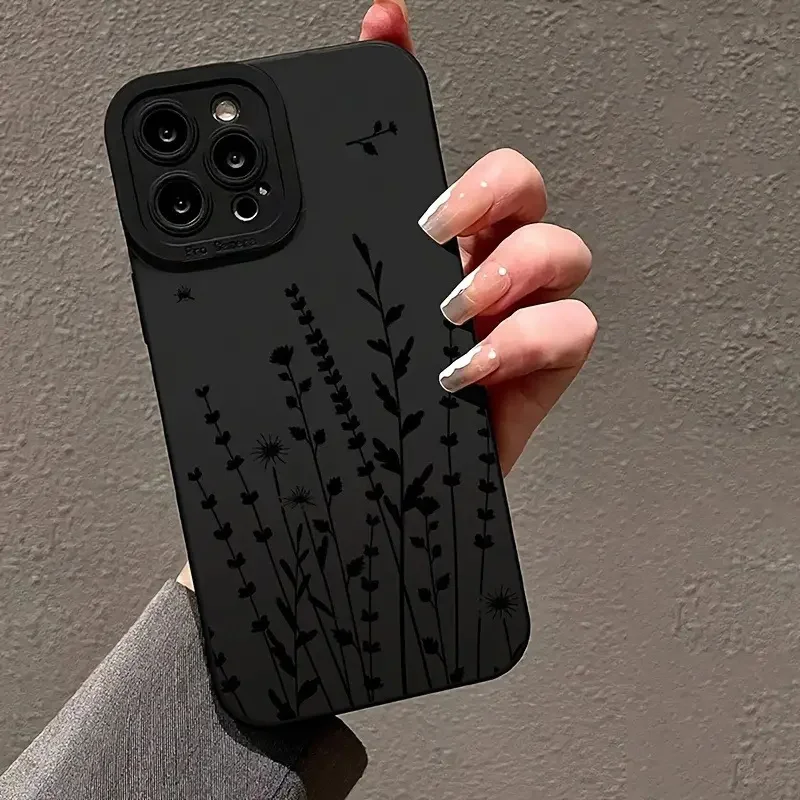 Ins Flower Painted Case For iPhone 16 14 15 13 12 11 Pro Max X XR XS 7 8 15 16 SE 2020 Shockproof Silicone Soft Cover Cases - náhled 2