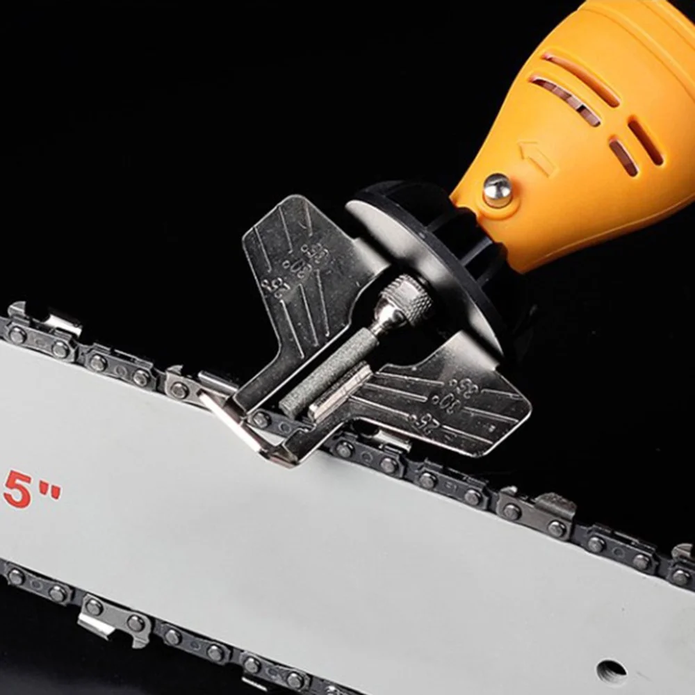 STONEGO Chainsaw Sharpening Attachment - Electric Grinder Attachment for Saw Chains, Polishing and Drill Rotary Accessories