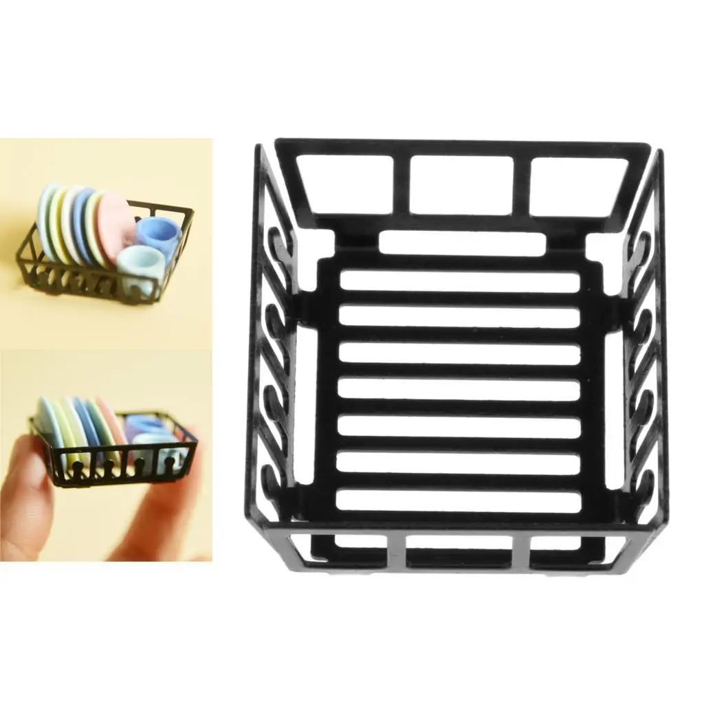 เฟอร์นิเจอร์บ้านตุ๊กตาขนาด 1:12 จานอาหารตกแต่งห้องรับประทานอาหารแบบจิ๋ว