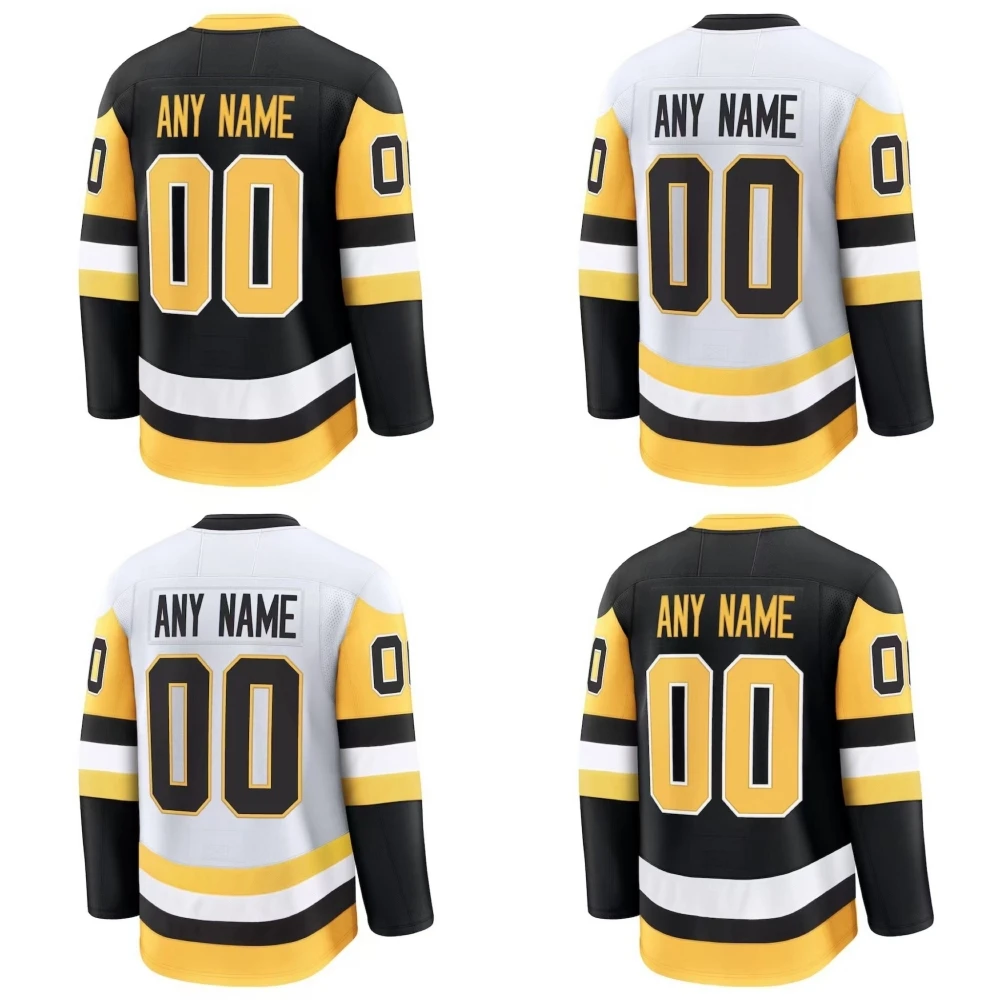 2025 Wholesale Stitched Pittsburgh Hockey Jersey Men Youth Crosby Malkin Ice Hockey Uniform