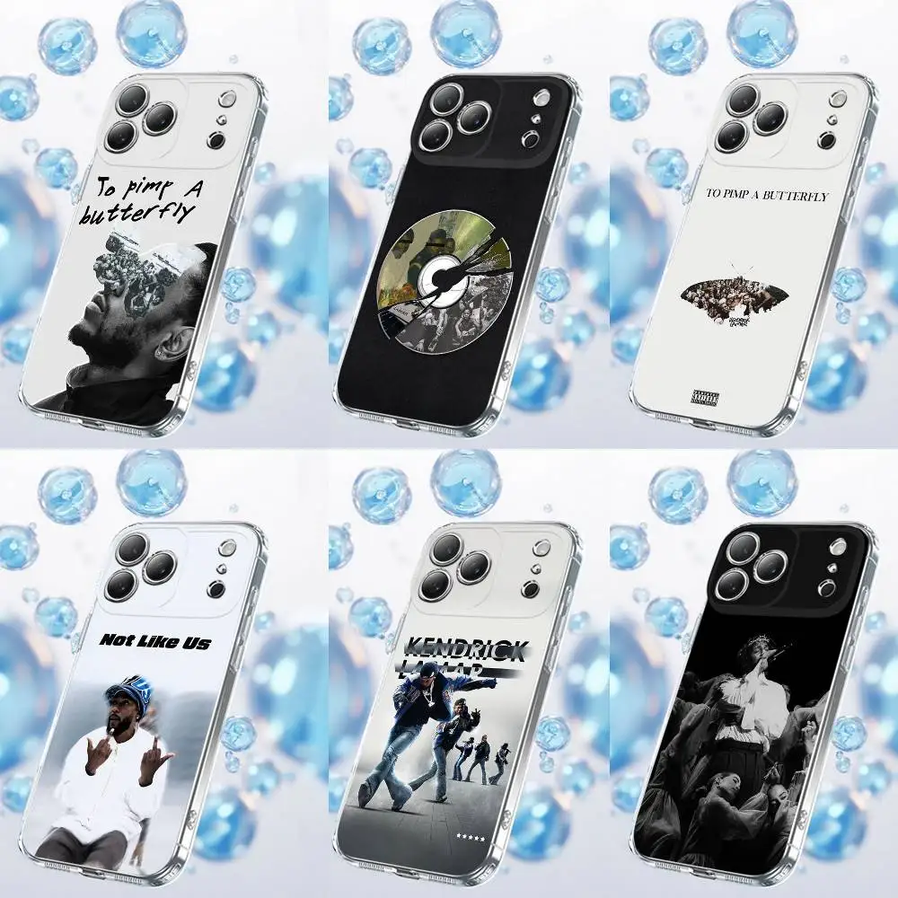 

K-Kendrick BUTTERFLY L-Lamar Phone Case For iPhone 17,16,15,14,13,12,11 Plus,Pro,Max,Plus,E,SE4,Air,Mini Transparent