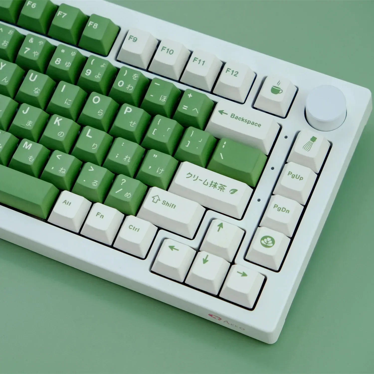 129 toetsen Green Tea Cake Keycaps Keycap Dye Sublimation Cherry Profiel voor Cherry MX Switch mechanisch toetsenbord