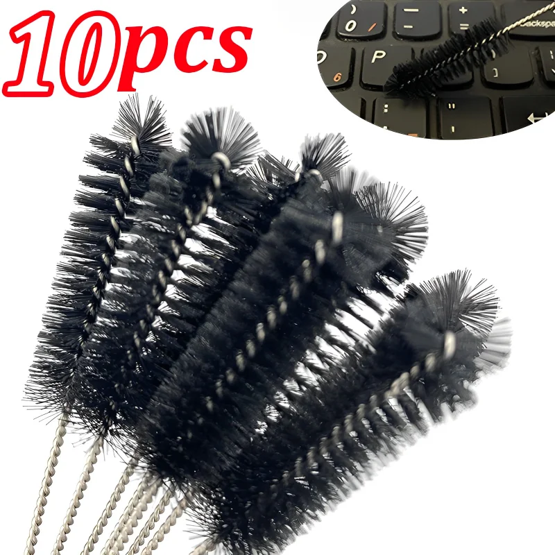 10PCs Nylon Tube Brushes Straw Drinking Glasses Keyboards cleaning brush conical Car Motorcycle Bicycle Washing Cleaning  Tools