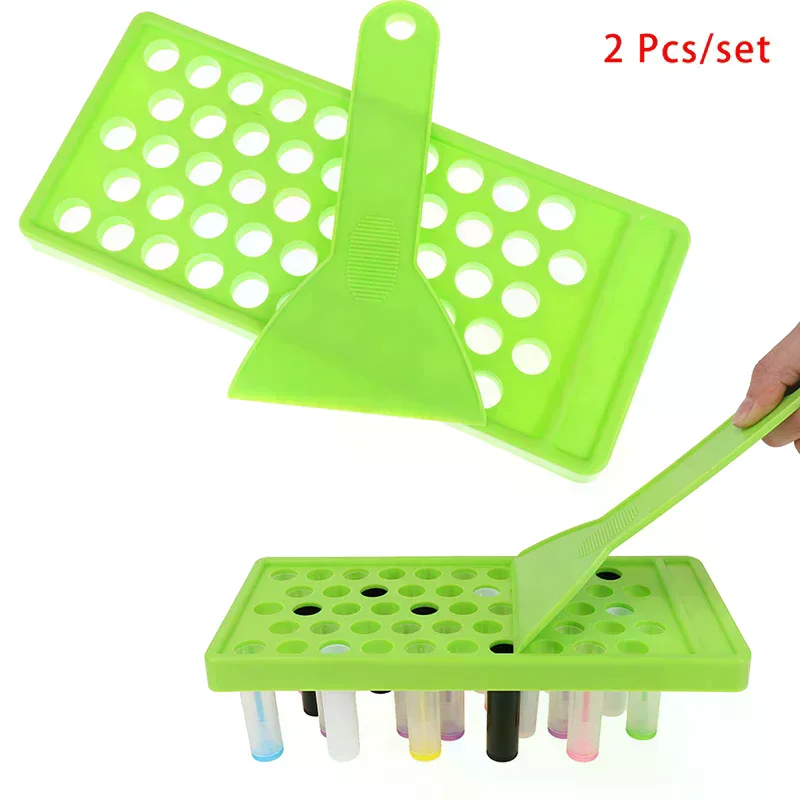 /Kuz/Diy Lip Balm Lip Gloss Crafting Kit Wax Pouring Tray Spatula Scraper Set 2Pc/Set