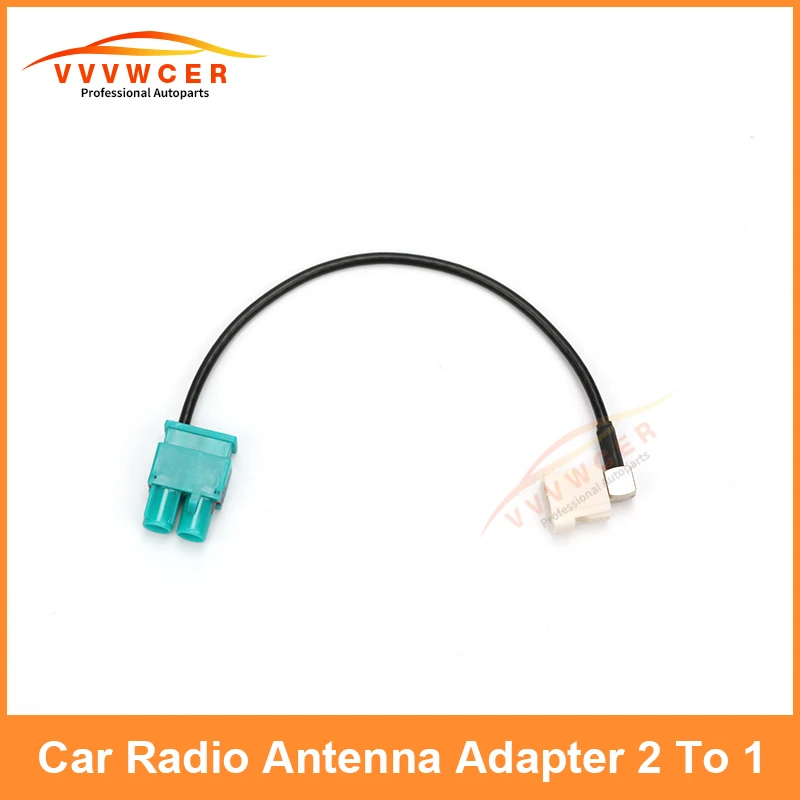 Radio Audio Cable 2 To 1 MFD Car Radio Antenna Adapter For VW MIB RCD330 RCD330G RCD330 Plus Auto Car Electronics