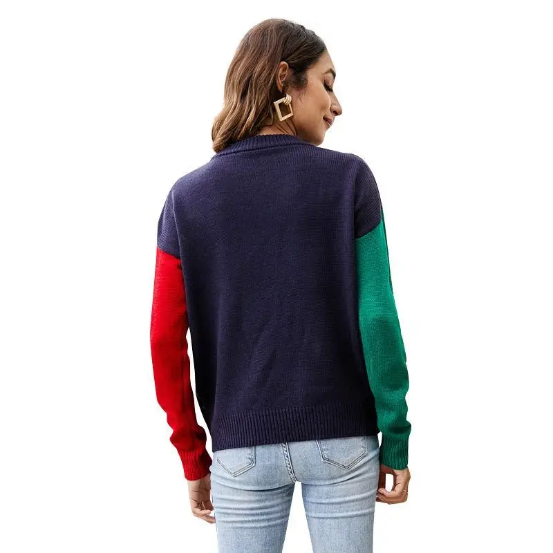 Cisas Coppia maglione brutto Cisas transfrontaliero lungo Sve Thiened maglione lavorato a maglia pendolari Sle vestibilità ampia