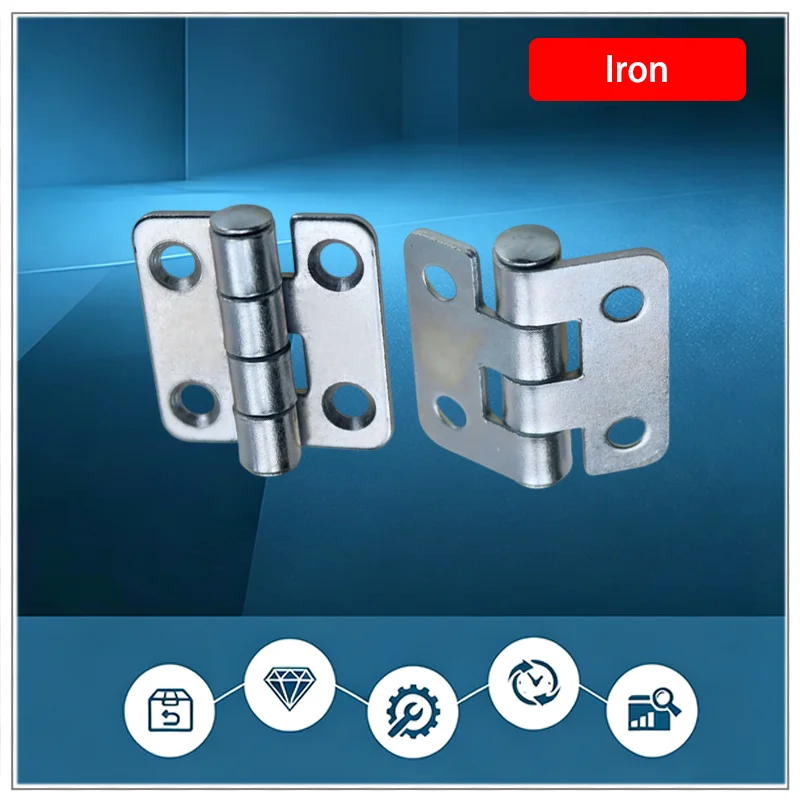 18 Pieces Iron Thickened Butterfly Hinge Industrial Strength Electrical Automation Machinery Cabinet Box Door Hardware