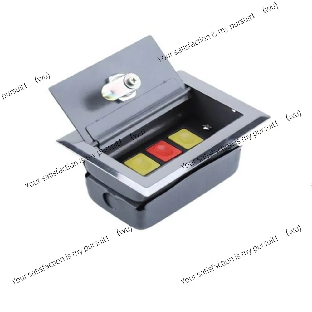 Up Down Stop 3 Button Roller Shutter Garage Door Switch Cassette Cover + Key