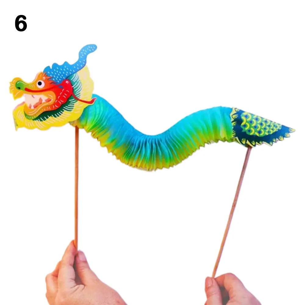 

New DIY Dragon Craft 3D Paper Kids Toys Chinese Dragon Dance Chinese New Year DIY Dragon Decor