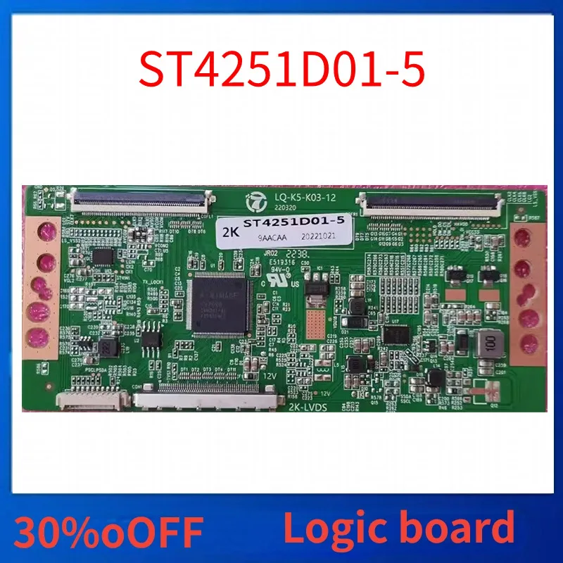 Nova placa Tcon atualizada ST4251D01-5 2K 4K 60PIN Funcionamento perfeito Totalmente testado
