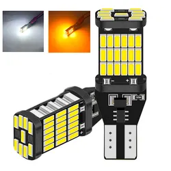 DXZ 1pcs 921 912 T15 LED W16W T16 Canbus Bulb 4014 45SMD Car Turn Signal Reverse Backup Brake Light Bulbs Auto Lamp 12V 24V