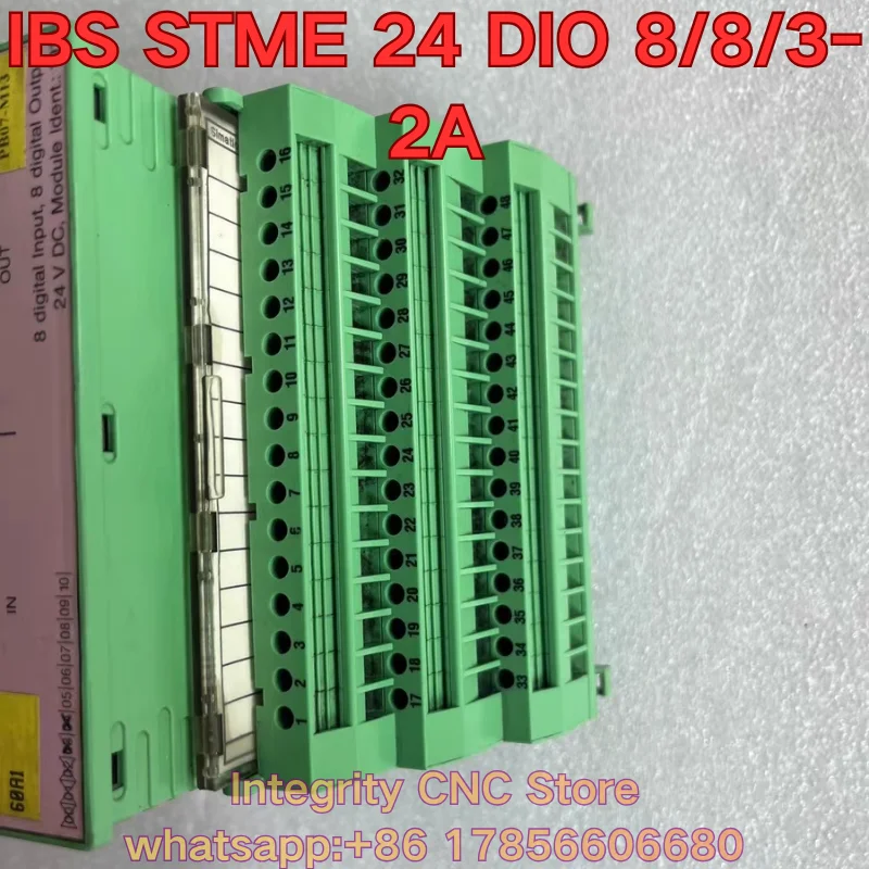 Second-hand IBS STME 24 DIO 8/8/3-2A module function test is normal 2752945