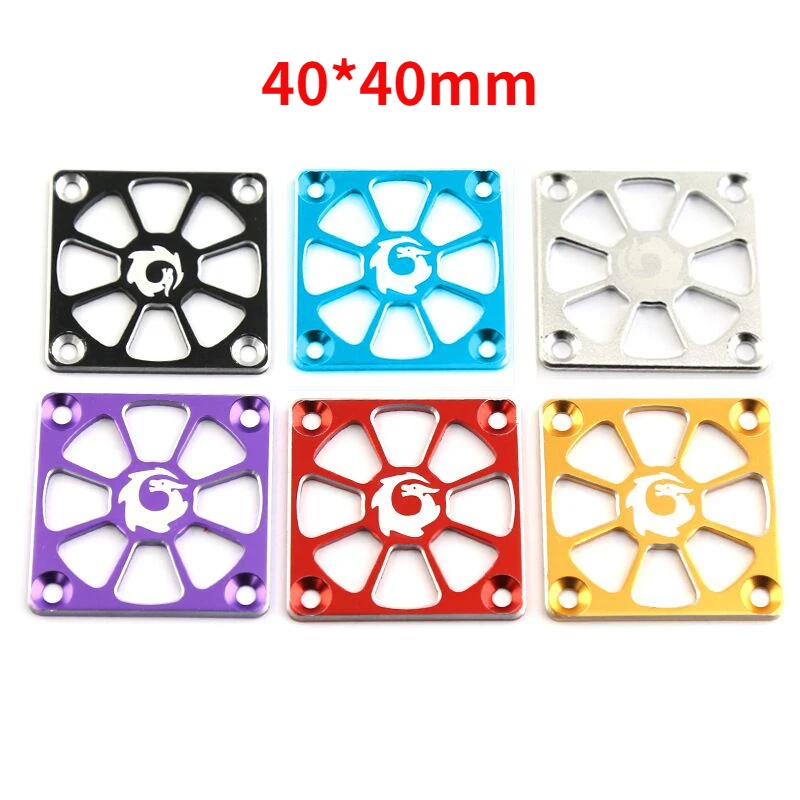 40x40mm Aluminum Alloy Fan Guard - Protective Cover for RC Motor & ESC Cooling Fans - Ventilated Design Fits Most 1/8-1/10 Scale