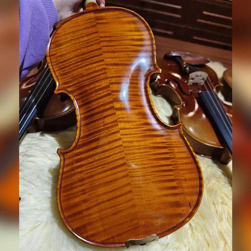 CHRISTINA Violin Professional EU4000A Premium Two-piece Flame Maple Spruce European Workshop Finished Classic Oil-based Varnish