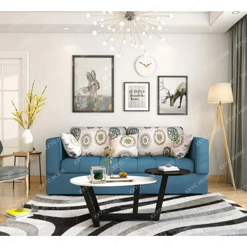 JYClassic Folding Living Room Sofa Adults Game Cushion Multifunctional Sofa Romantic Apartment