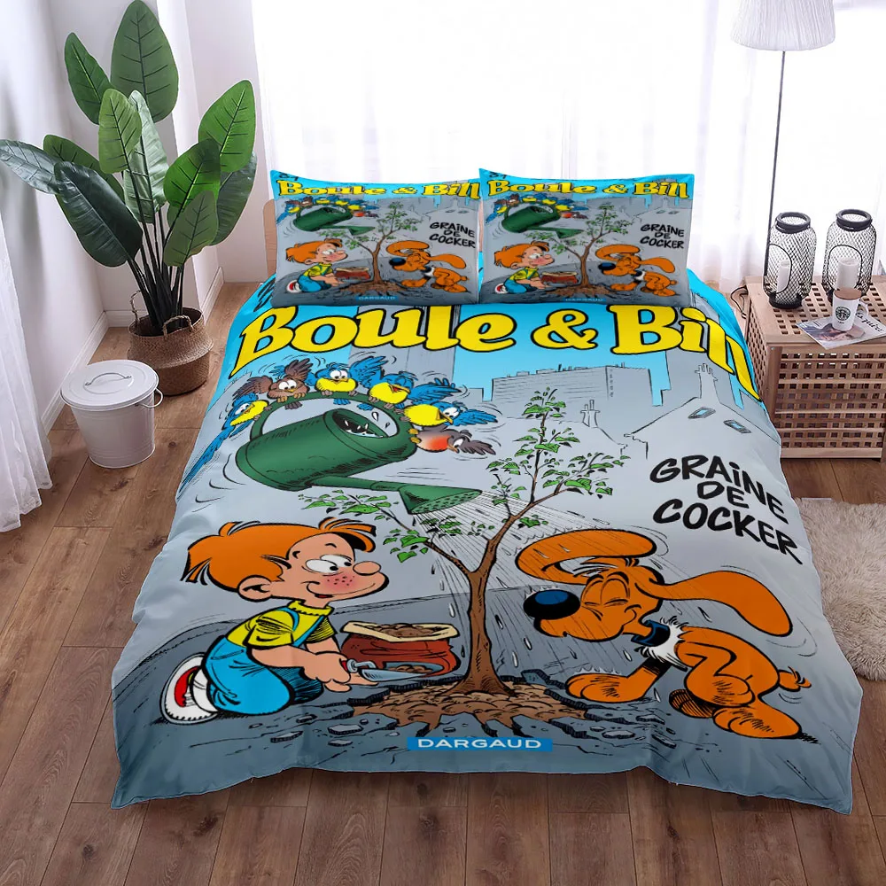 Boule N Bill Children Duvet Cover Set King Queen Double Twin Single Bed Linen Set