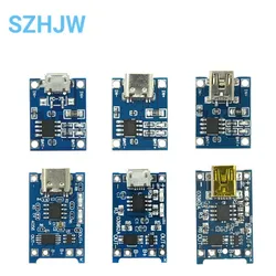 10PCS Type-c Micro Mini USB 5V 1A 18650 TP4056 Lithium Battery Charger Module Charging Board With Protection Dual Functions