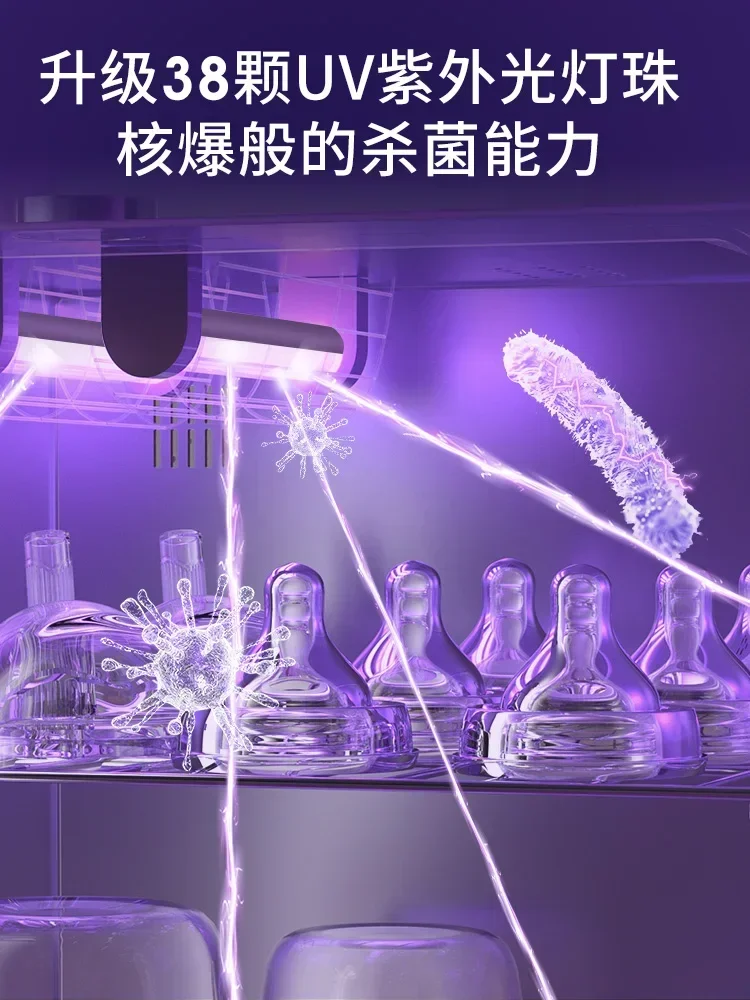 Baby bottle sterilizer, Large capacity ,stainless steel liner , new style Portable, UV sterilization, home use