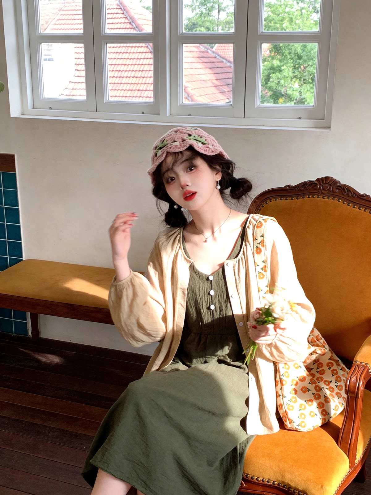 

Iuui·le 2026 New Linen Long Sleeve Open Cardigan Women's Thin Vintage Casual Versatile Layering Spring Fashion Ladies Shirt