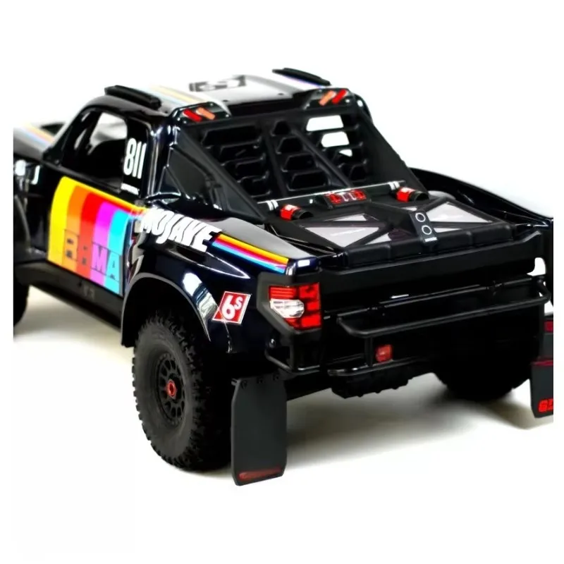 For ARRMA EXB V3 Mojave 1/7 RC Short Course Truck Stainless Steel Skid Plate Chassis Armor Diff Guard Mud Flaps Soft Rubber Part view 4