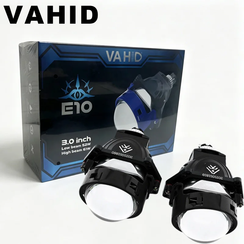 

VAHID 12V 6+3pcs Chips 3.0 Inch Bi Led Projector Lens Lights H4 H7 9005 9006 Car Headlights Hella 3R G5 High Low Beam LHD/RHD
