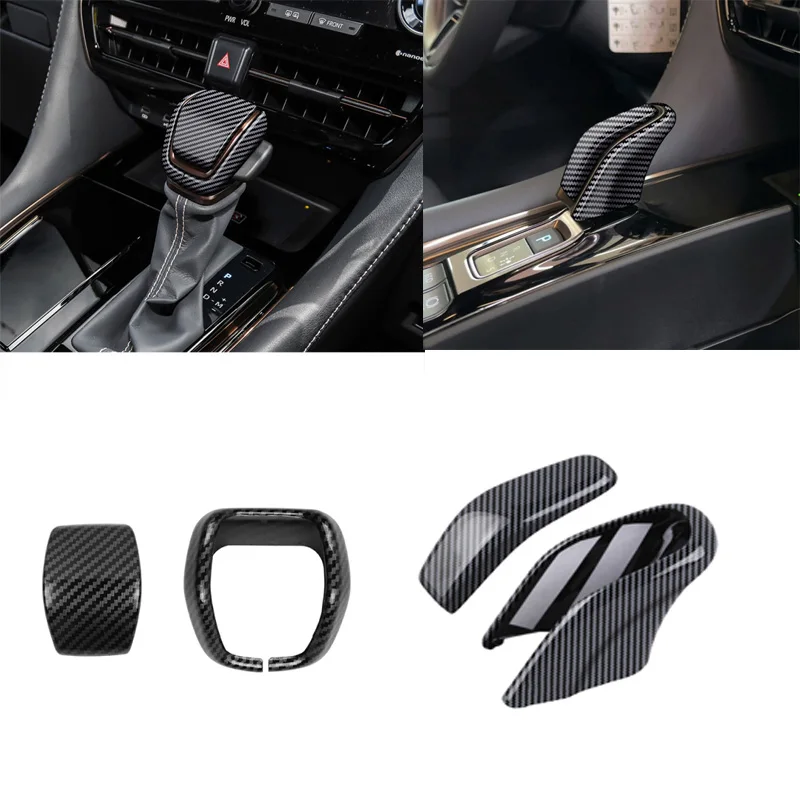 L/RHD For Toyota Alphard Vellfire 40 Series 2023 2024  Interior Accessories ABS Handball Trim Sticker Frame Gear Head Knob Cover