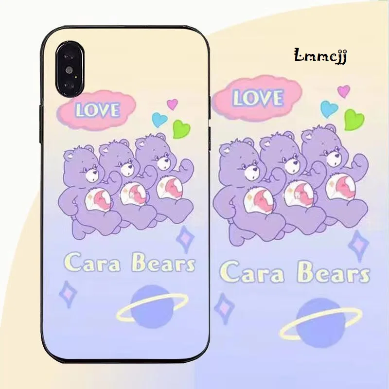 Lmmcjj Cartoon Bear Phone Case For Samsung Galaxy S23 S21 S22 Ultra A13 A21S A14 A32 A23 A31 A54 Note 20 Silicone iPhone Cover