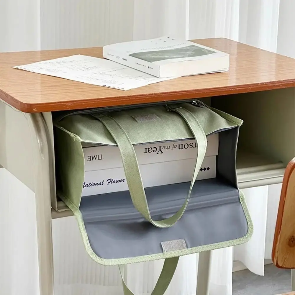 Storage Bag Large Capacity A4 File Folder Oxford Cloth Durable Student Tutorial Bag Portable Waterproof File Organizer Document