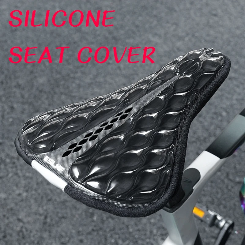 

Bicycle Saddle Silicone Soft Bicycle Seat Cover MTB Road Bike Thickened Pad Outdoor Mountain Bike Cushion Cycling Accessory