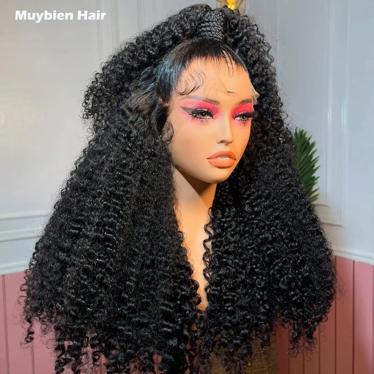 

Burmese Curly 13x6 13x4 Real HD Lace Front Wigs Human Hair Natural Black Burmese Curls Lace Front Glueless Wigs for Black Woman