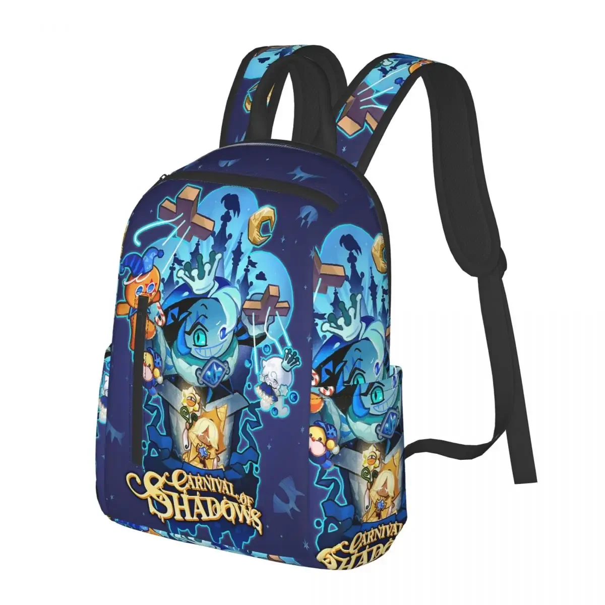 

Shadow Milk Cookie Run Kingdom Student Backpack School Bag Hiking Travel Daypack for Men Women Fashion Bookbag Shoulder Bags