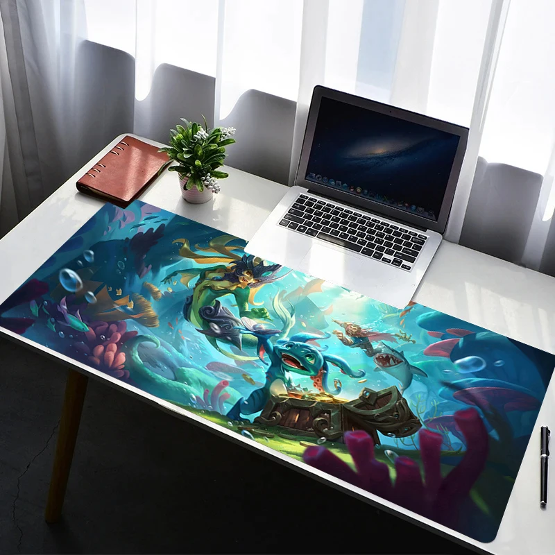 

Mouse Pad Laptop Anime Extended Desktop Mat Computer Gamer Mousepad PC Gaming Accessories L-league of Legends Nami Keyboard Pad