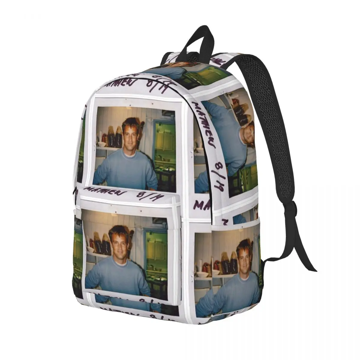 Rip Matthew Perry Backpack for Men Women Teenage Student Work Daypack College Canvas Bags Outdoor