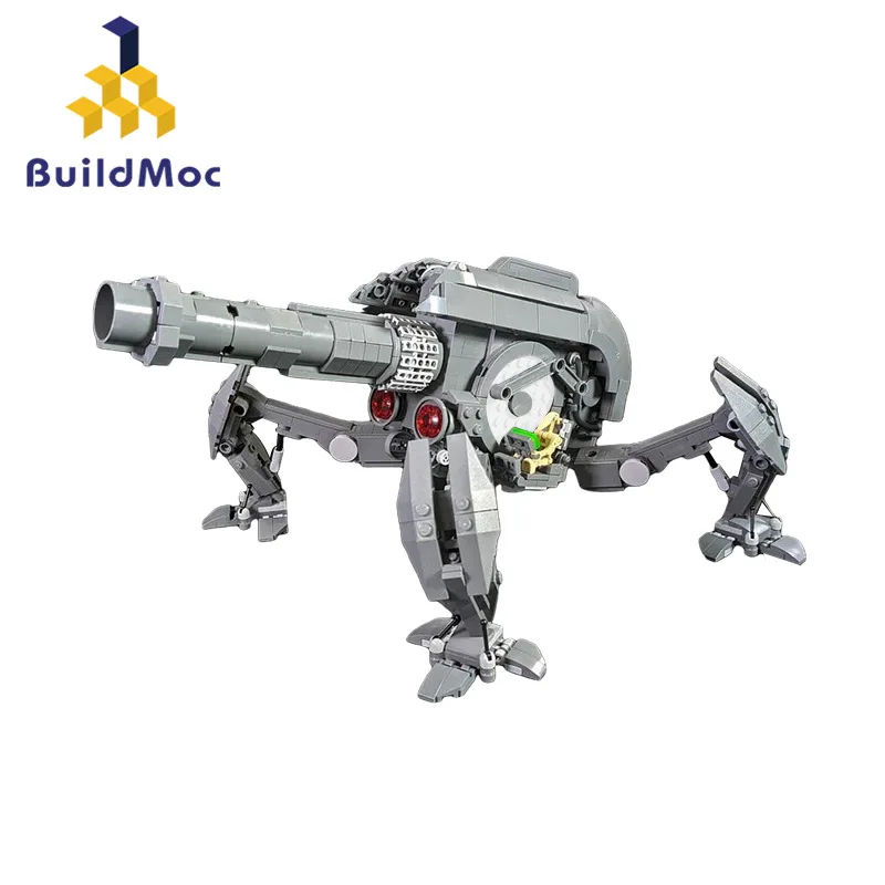 BuildMOC Building Block Toy J-1 Proton Mobile Cannon Weapon Assembly Model