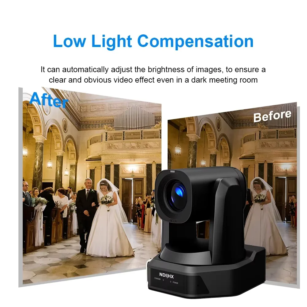 USD478 Free Ship HD66A-12N NDI HX POE SDI 12X Optical Zoom 1080p60 Hd Video Conference PTZ POE IP Camera Support NDI With HD MI