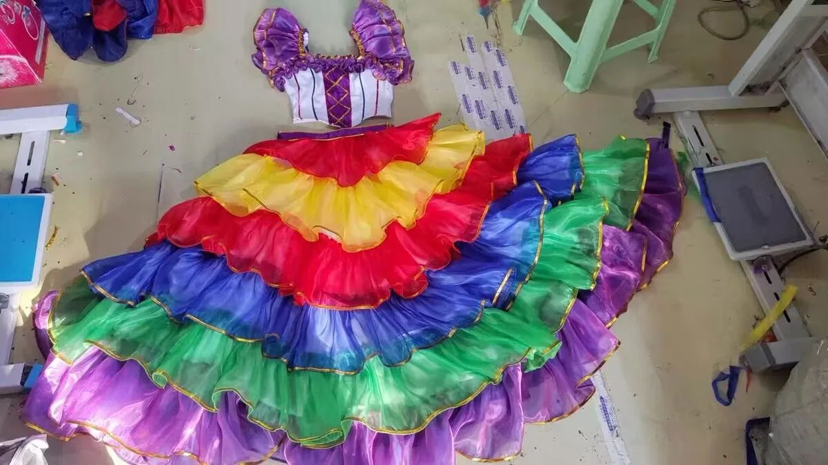 

Luxury Openning Dance Outfit Stage Performance Costume Women Festival French Can Can Dance Costume