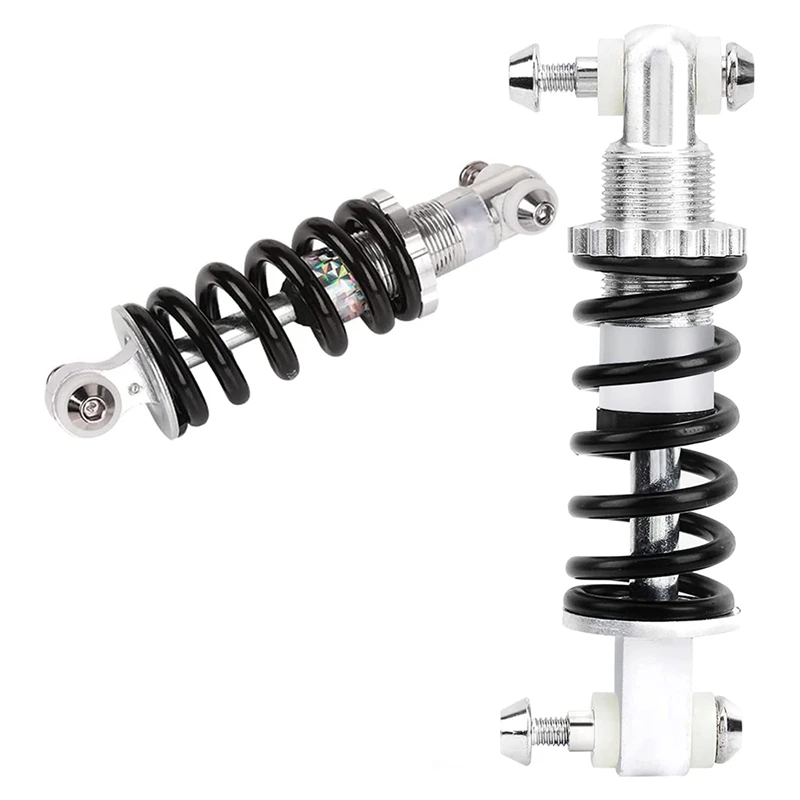 Rear Shock Absorber For Bicycle Black 150Mm 450 Lbs For Mountain, Roads, Folding Bikes