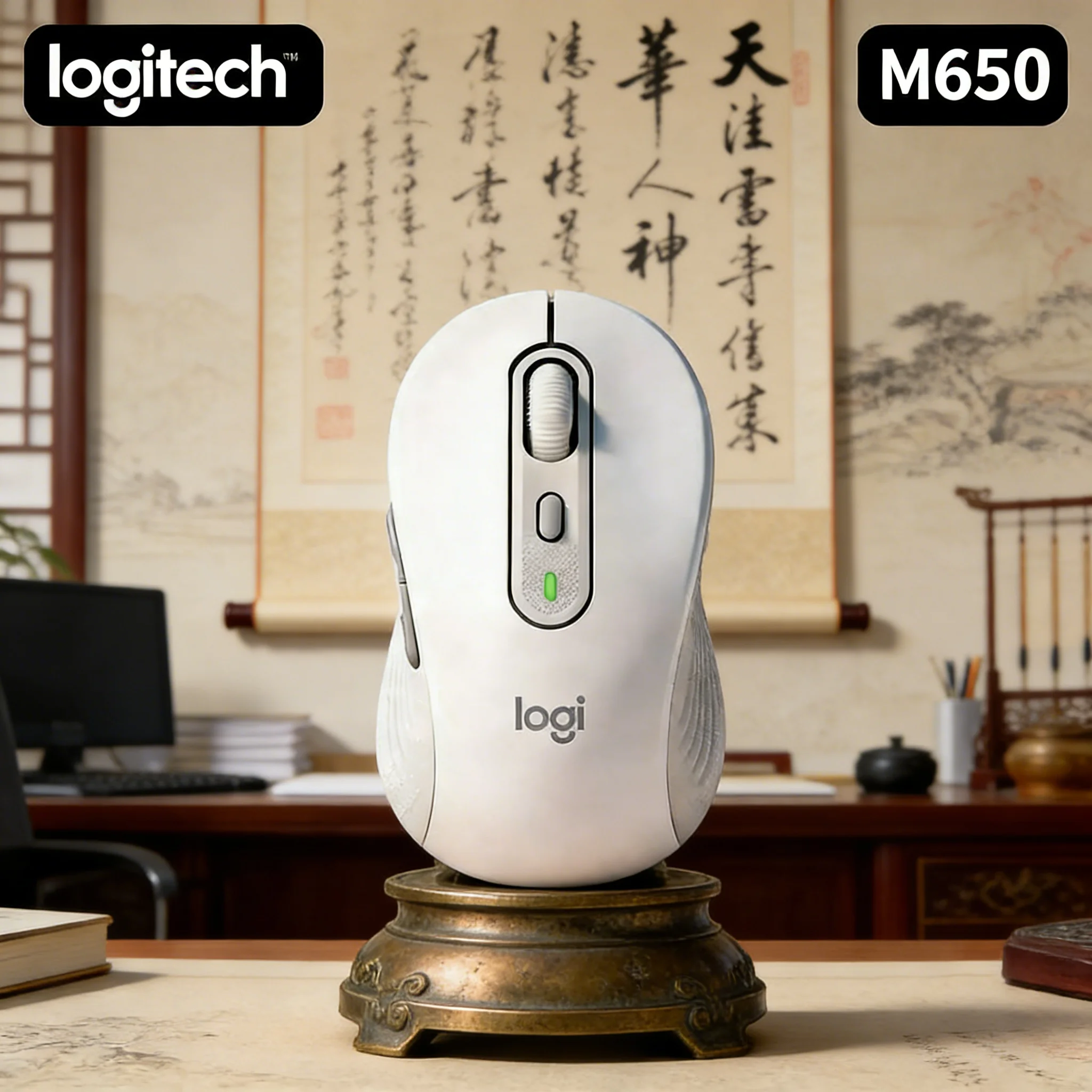 

Беспроводная мышь Logitech Signature M650 Bluetooth с бесшумным кликом, настраиваемыми боковыми кнопками и совместимостью с несколькими устройствами