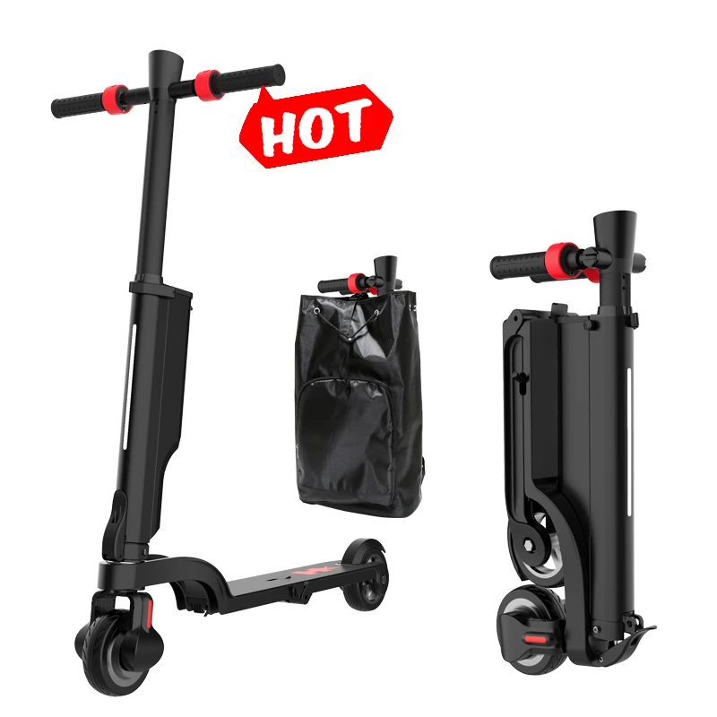 Portable Backpack Folding Lithweight 5.5 Inch Solid Tire 250W Motor 36V Removable Battery 25KM/H Kids X6 Electric Scooter Adult