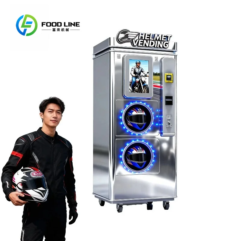 customized dual chamber helmet cleaning vending machine 21.5 inch touch screen with multiple payment bulk order discount