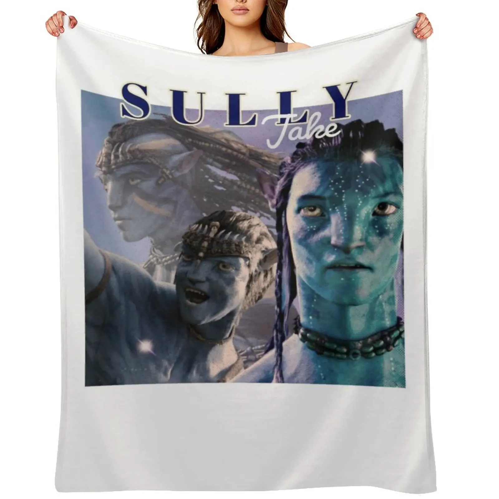 

Jake-Sully-90's-Style Throw Blanket Decorative Beds Decoratives For Sofa Thin anime Blankets